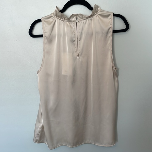 Satin High Neck Ruffle Blouse - Picture 5 of 5